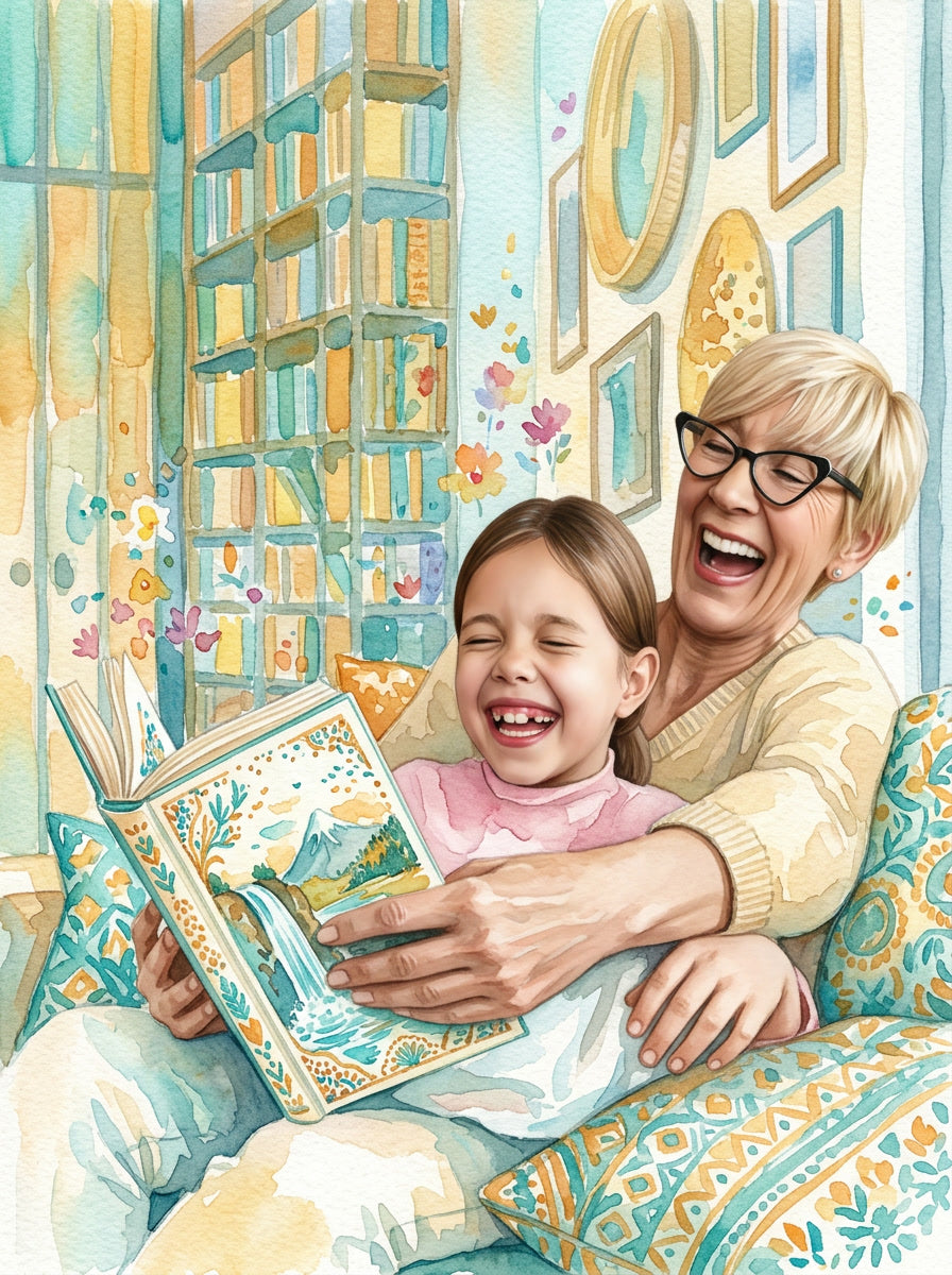 Grandparents Watercolor Paintings