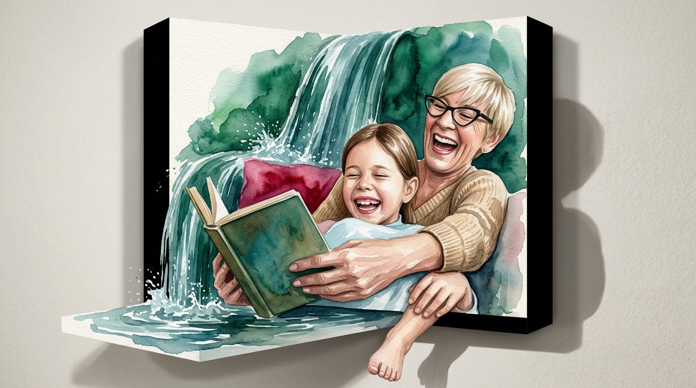 Grandparents Watercolor Paintings