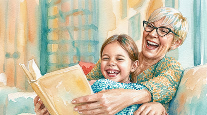 Grandparents Watercolor Paintings